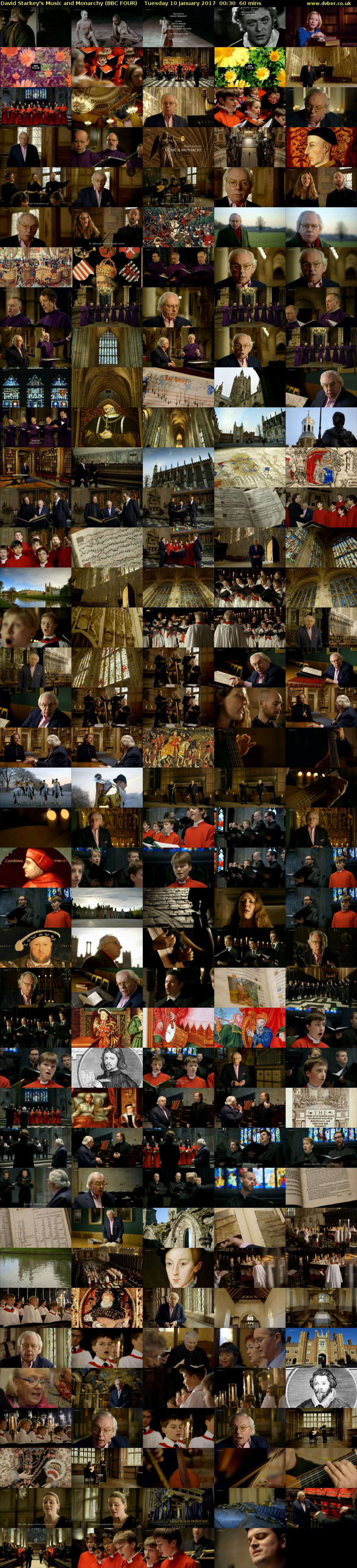 David Starkey's Music and Monarchy (BBC FOUR) Tuesday 10 January 2017 00:30 - 01:30