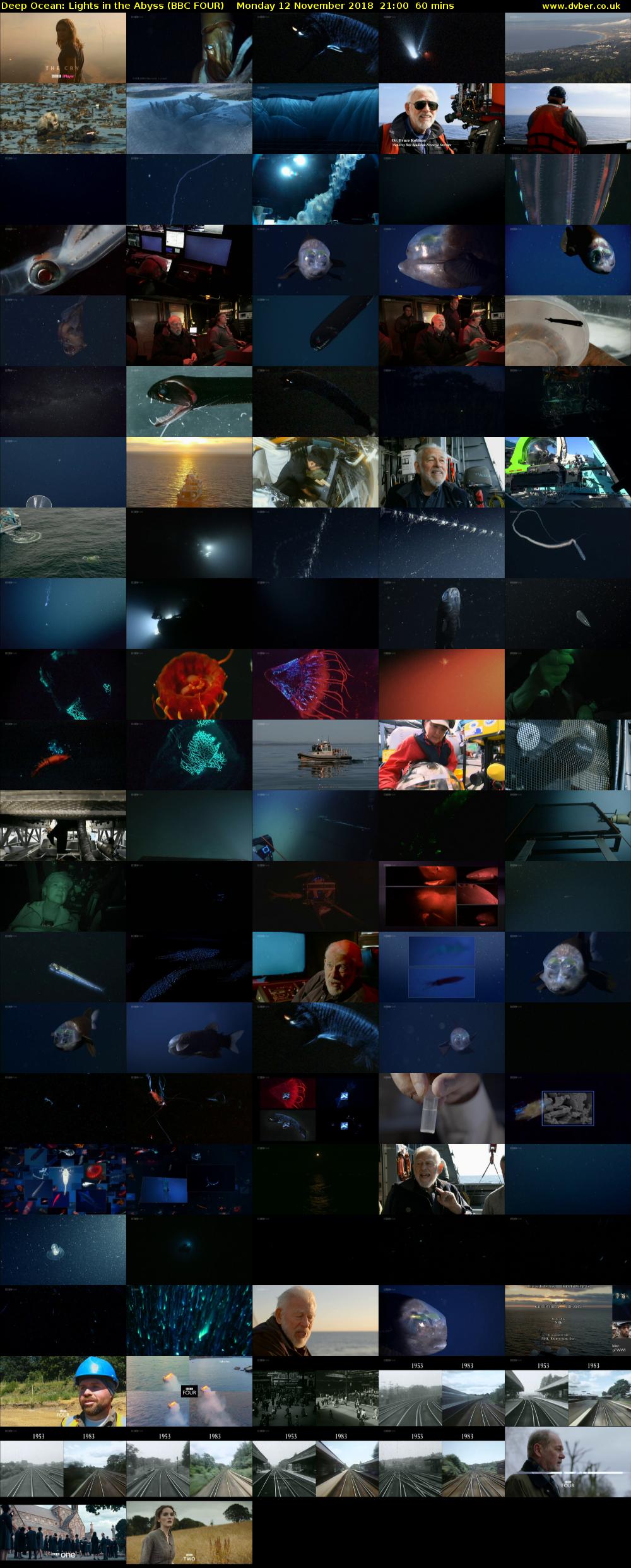 Deep Ocean: Lights in the Abyss (BBC FOUR) Monday 12 November 2018 21:00 - 22:00