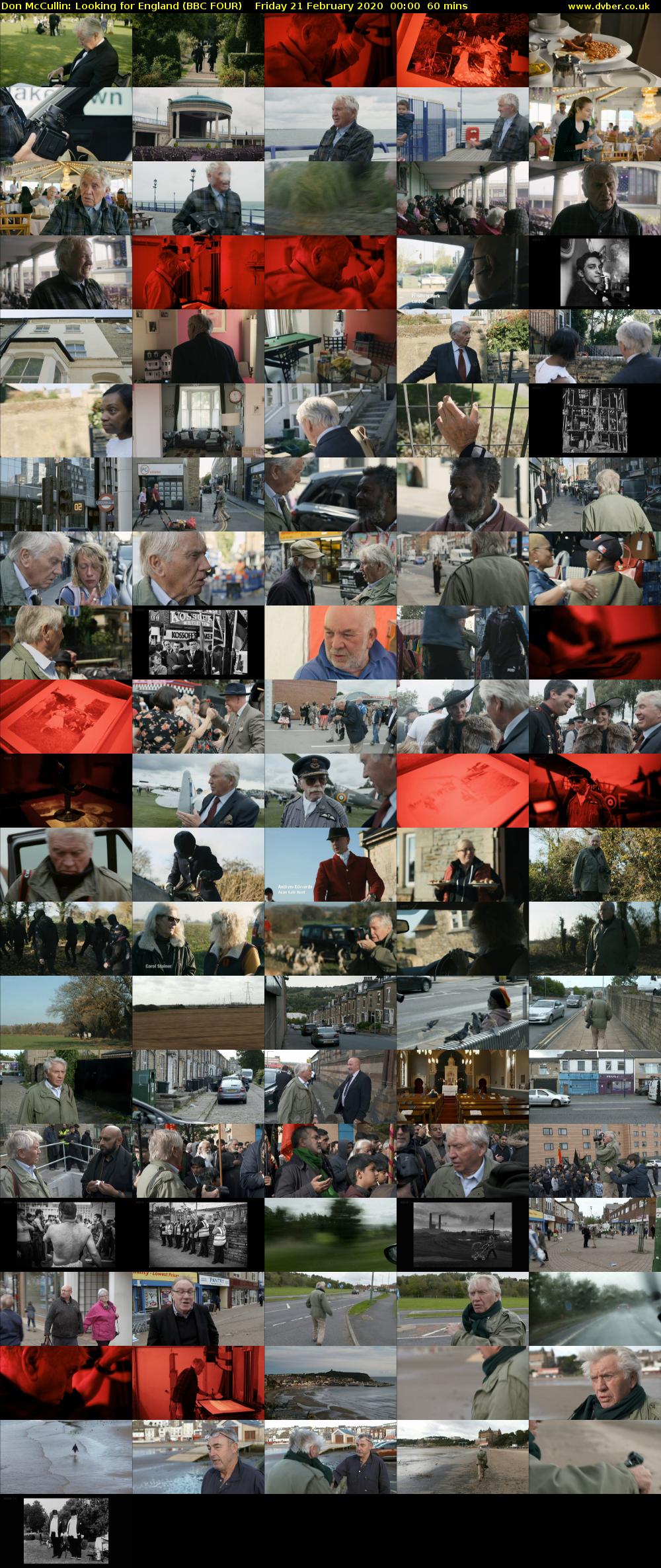 Don McCullin: Looking for England (BBC FOUR) Friday 21 February 2020 00:00 - 01:00