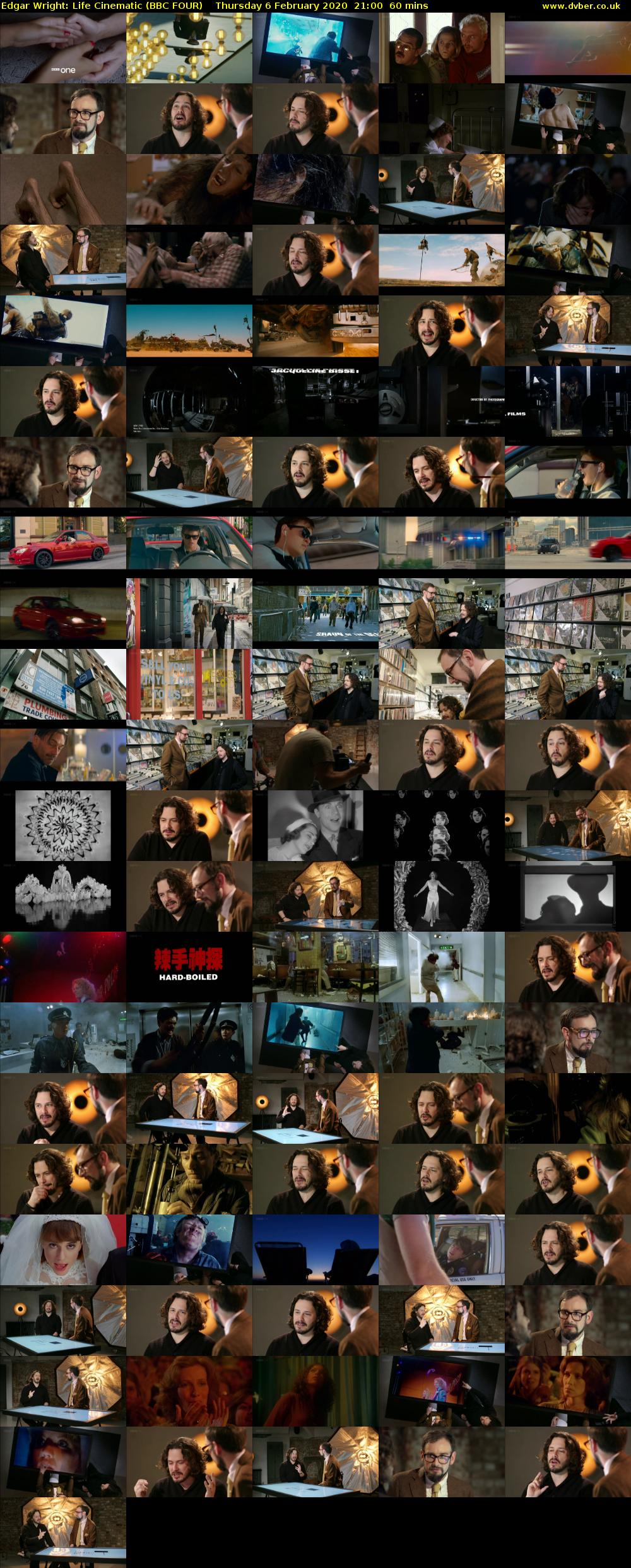 Edgar Wright: Life Cinematic (BBC FOUR) Thursday 6 February 2020 21:00 - 22:00