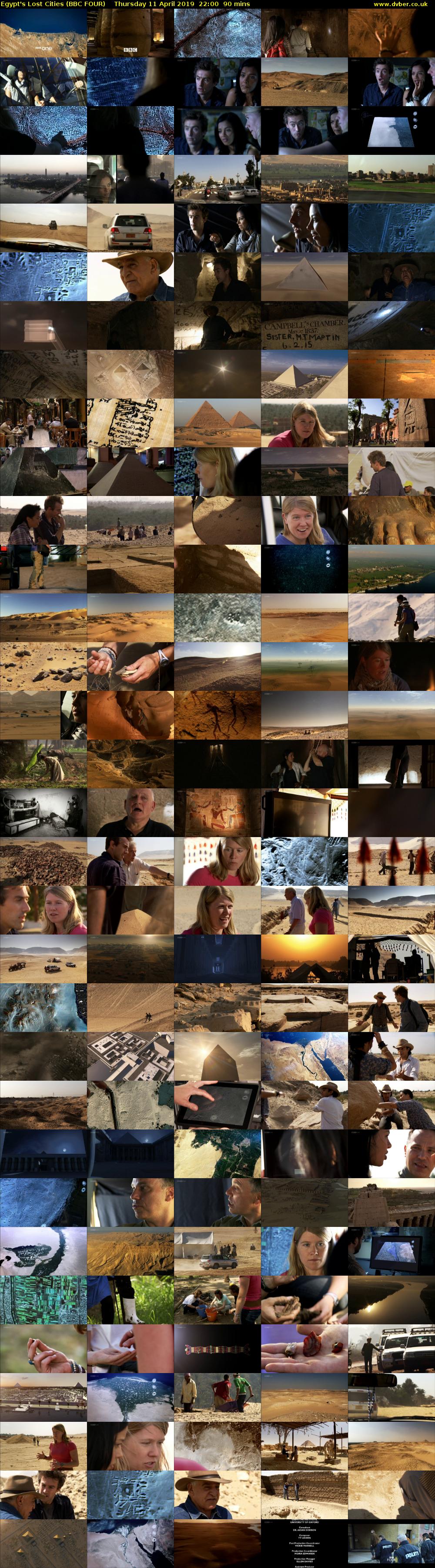 Egypt's Lost Cities (BBC FOUR) Thursday 11 April 2019 22:00 - 23:30