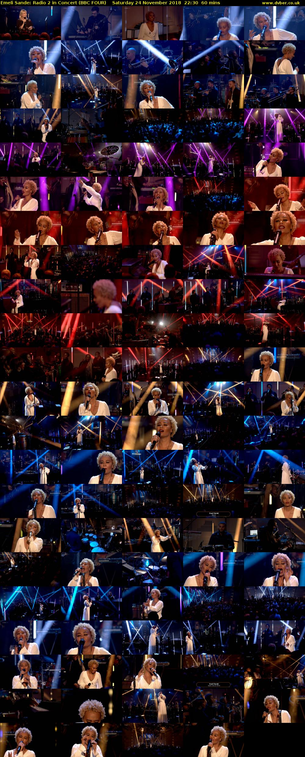 Emeli Sande: Radio 2 in Concert (BBC FOUR) Saturday 24 November 2018 22:30 - 23:30