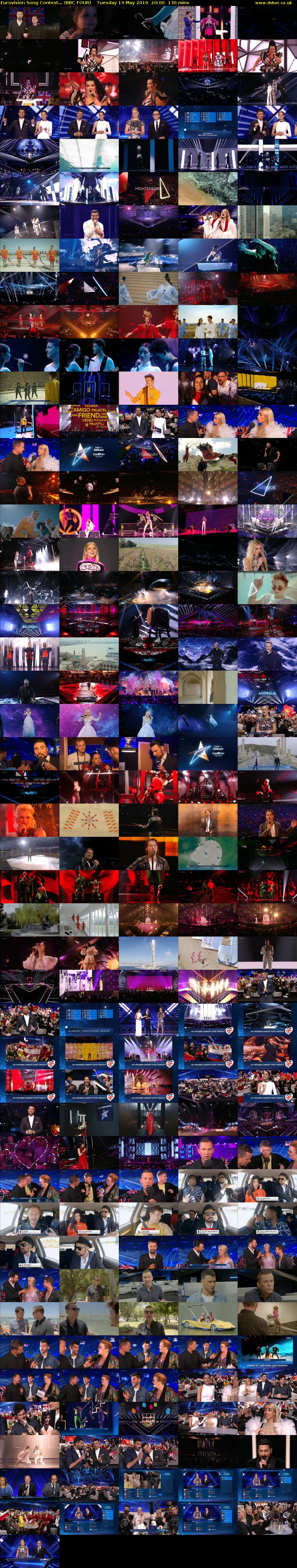 Eurovision Song Contest... (BBC FOUR) Tuesday 14 May 2019 20:00 - 22:10