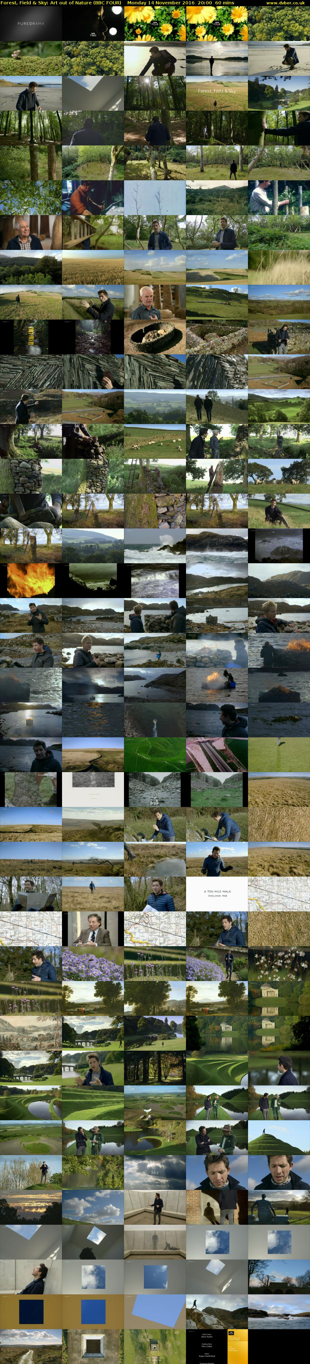 Forest, Field & Sky: Art out of Nature (BBC FOUR) Monday 14 November 2016 20:00 - 21:00