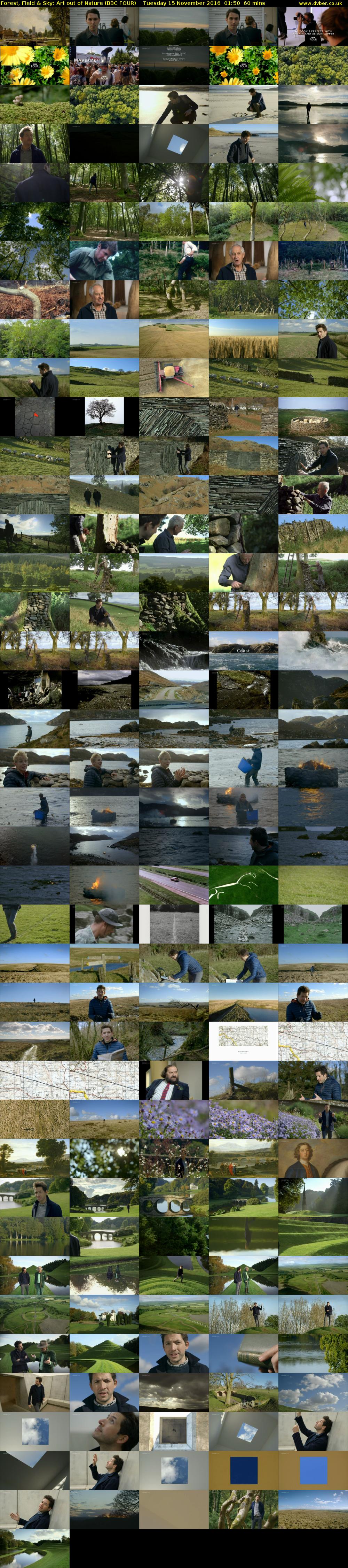 Forest, Field & Sky: Art out of Nature (BBC FOUR) Tuesday 15 November 2016 01:50 - 02:50
