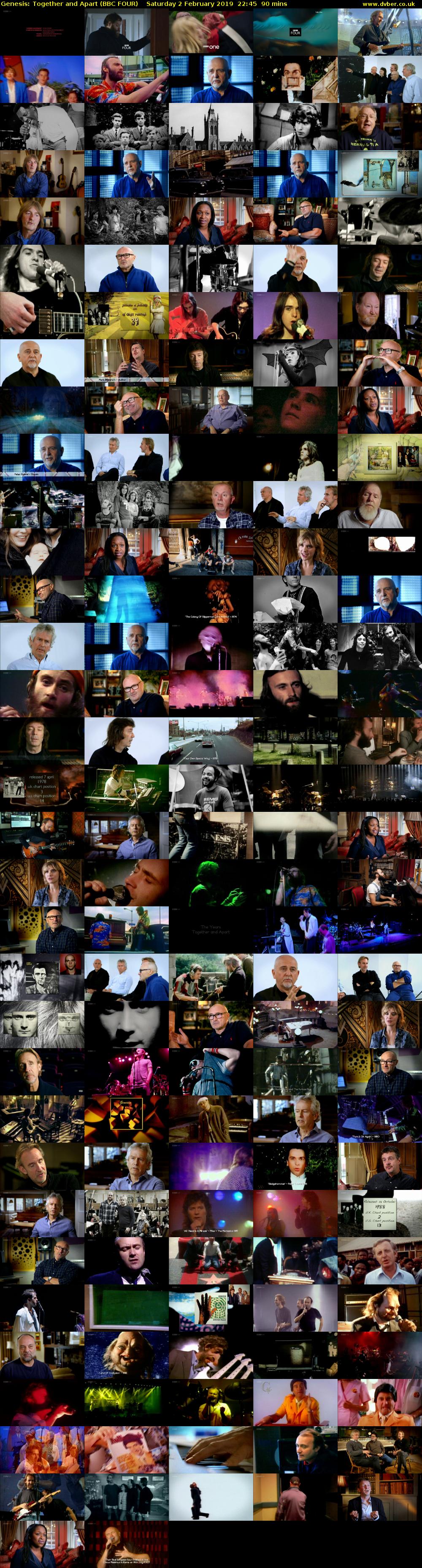 Genesis: Together and Apart (BBC FOUR) Saturday 2 February 2019 22:45 - 00:15