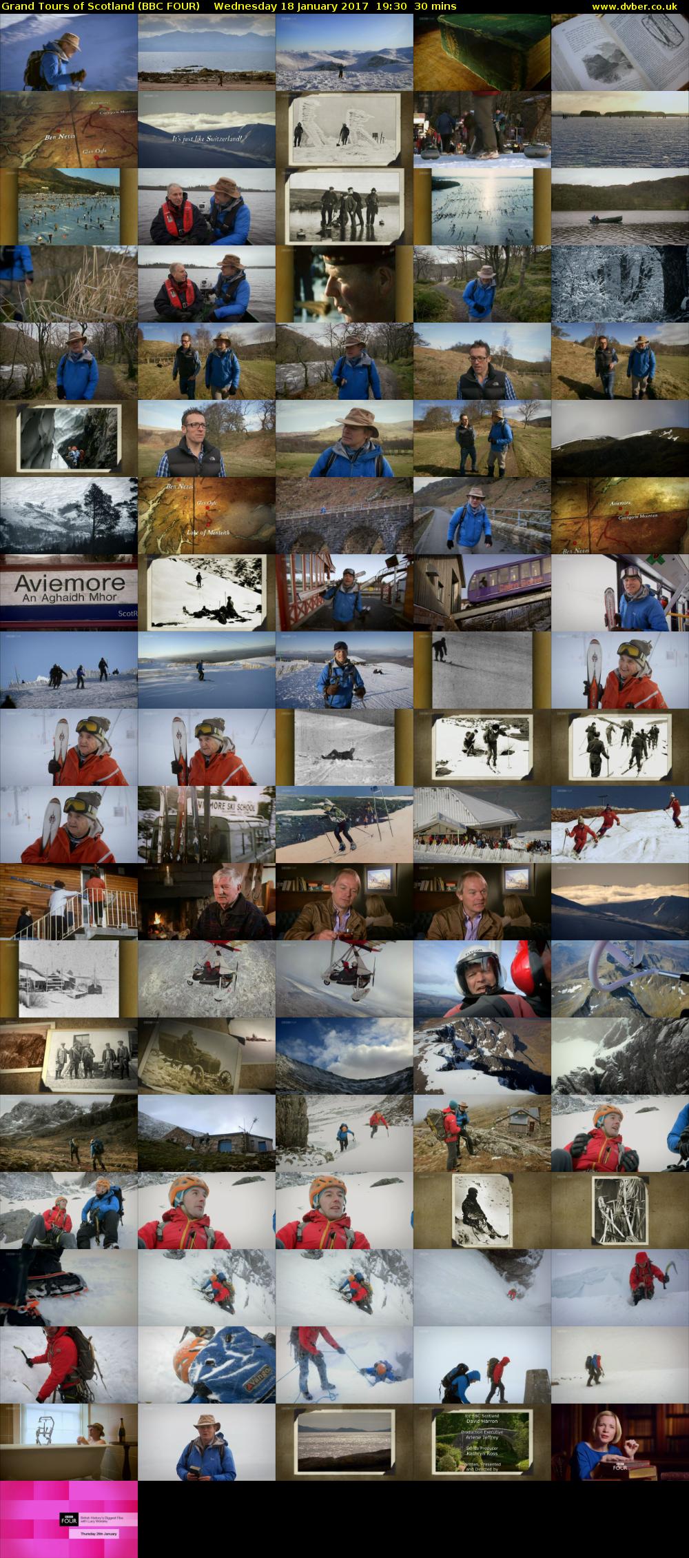 Grand Tours of Scotland (BBC FOUR) Wednesday 18 January 2017 19:30 - 20:00
