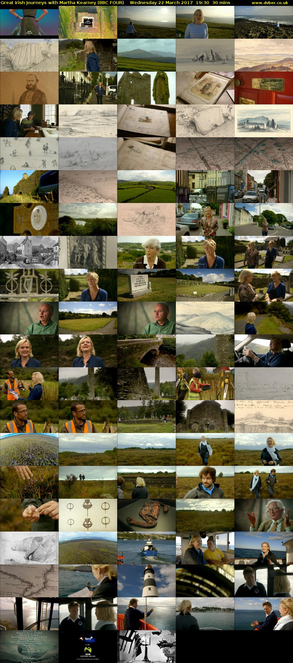 Great Irish Journeys with Martha Kearney (BBC FOUR) Wednesday 22 March 2017 19:30 - 20:00