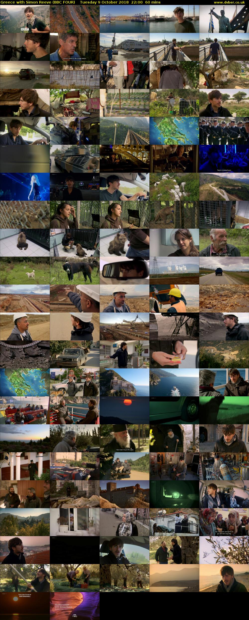 Greece with Simon Reeve (BBC FOUR) Tuesday 9 October 2018 22:00 - 23:00