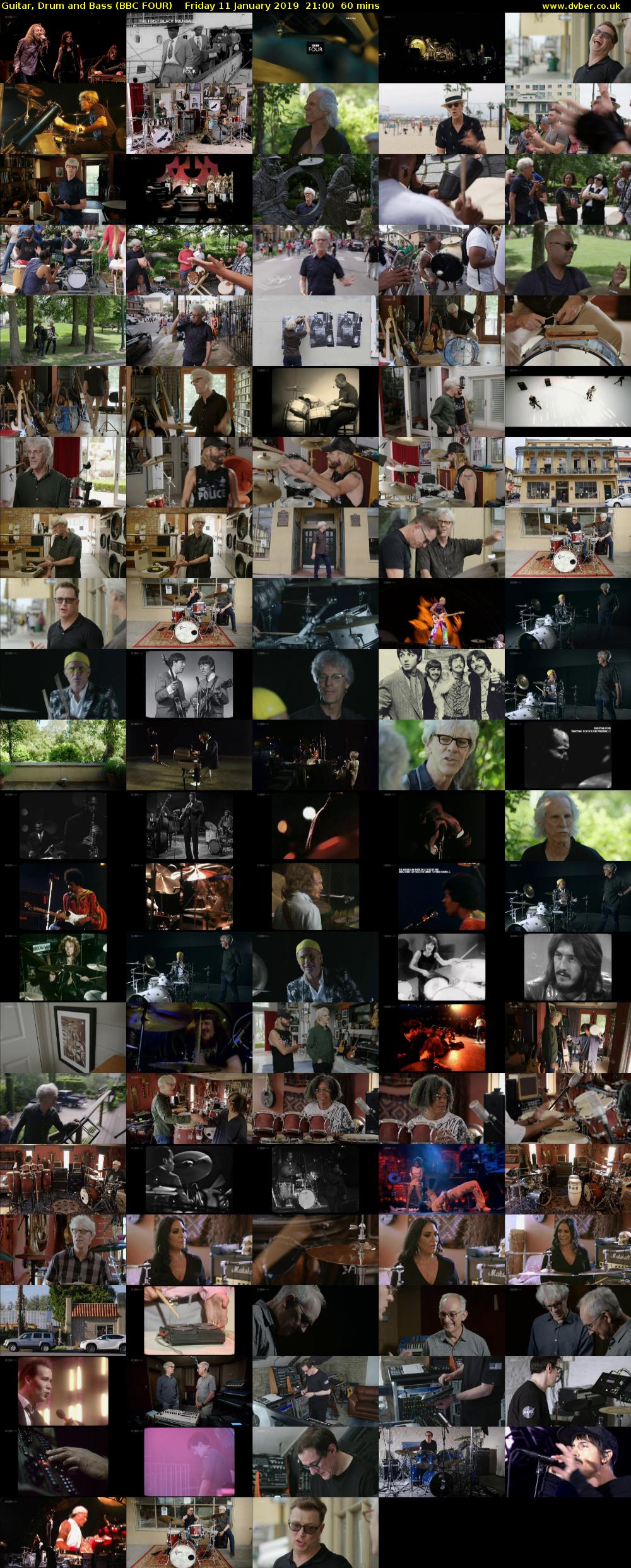 Guitar, Drum and Bass (BBC FOUR) Friday 11 January 2019 21:00 - 22:00