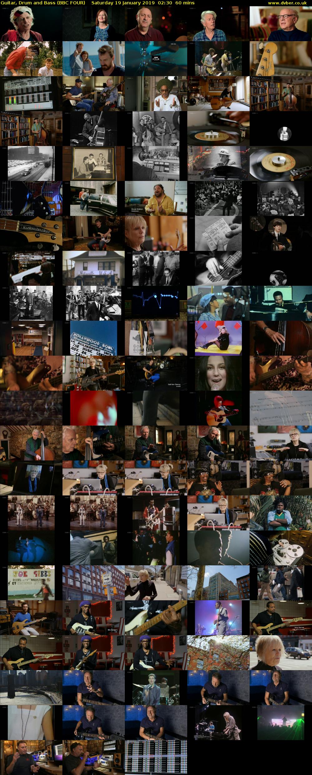 Guitar, Drum and Bass (BBC FOUR) Saturday 19 January 2019 02:30 - 03:30