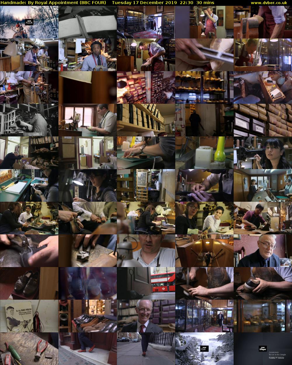 Handmade: By Royal Appointment (BBC FOUR) Tuesday 17 December 2019 22:30 - 23:00