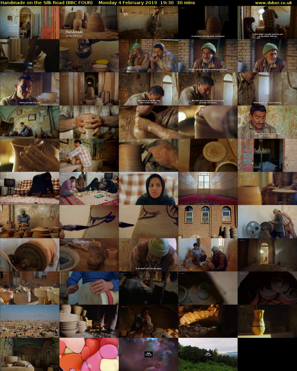 Handmade on the Silk Road (BBC FOUR) Monday 4 February 2019 19:30 - 20:00