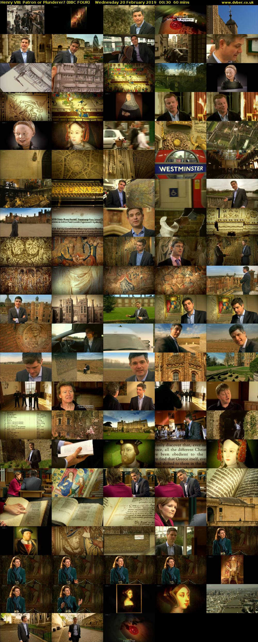 Henry VIII: Patron or Plunderer? (BBC FOUR) Wednesday 20 February 2019 00:30 - 01:30