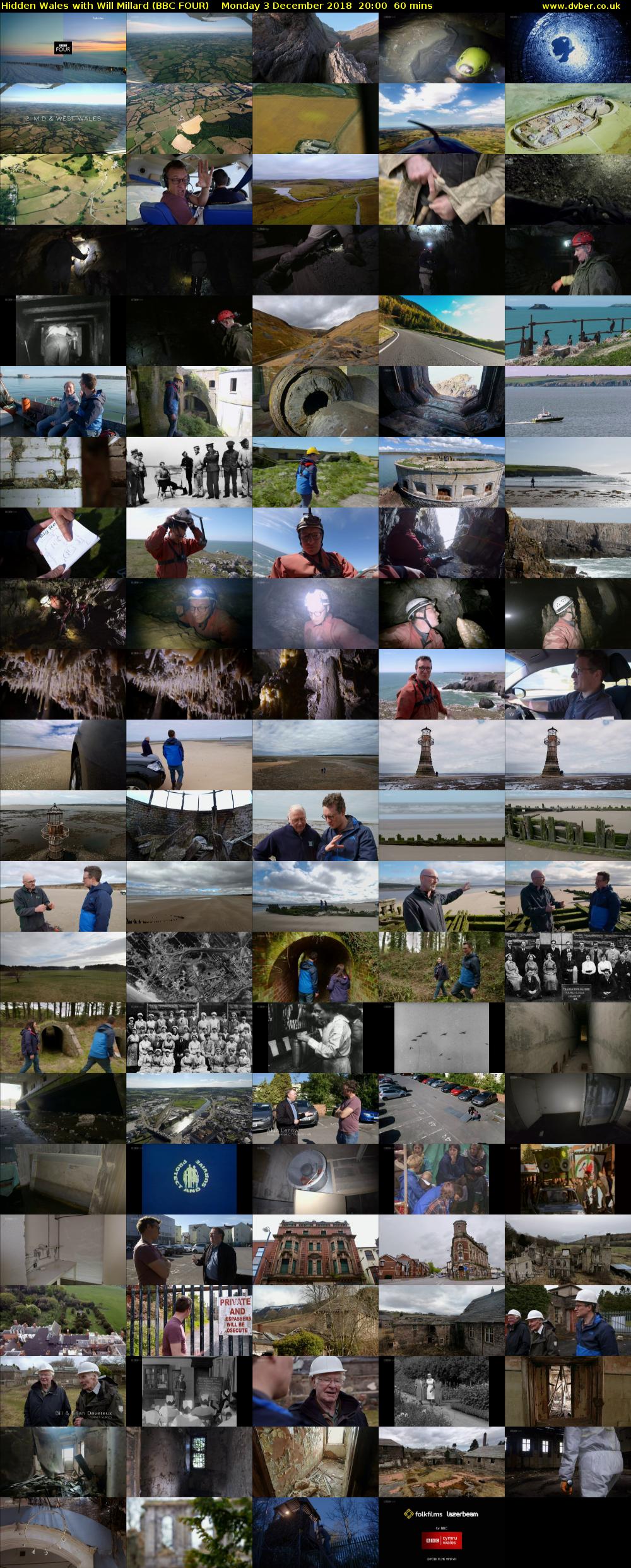 Hidden Wales with Will Millard (BBC FOUR) Monday 3 December 2018 20:00 - 21:00