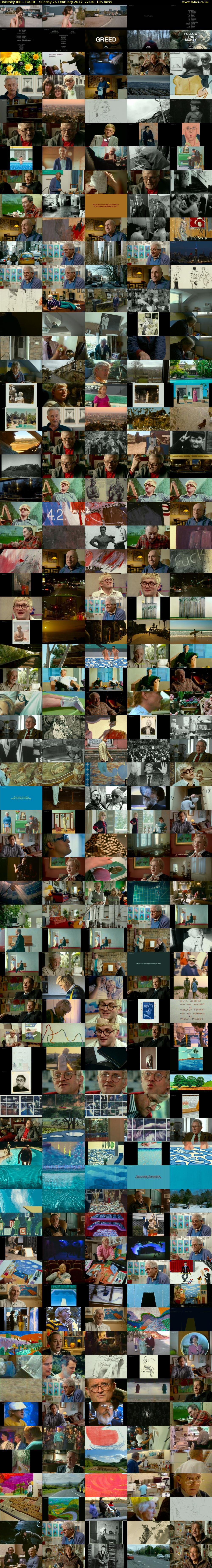 Hockney (BBC FOUR) Sunday 26 February 2017 22:30 - 00:15