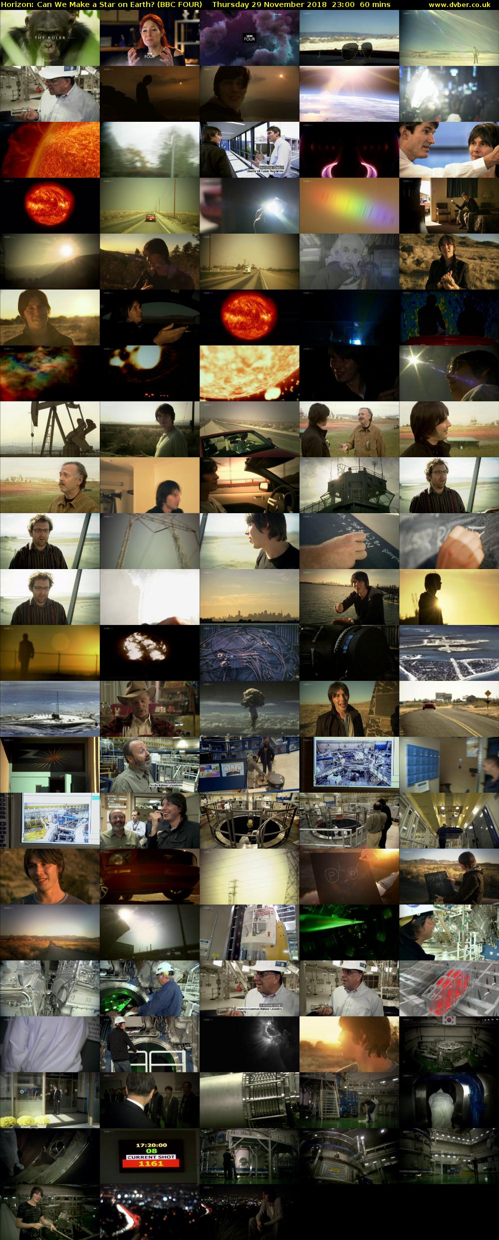 Horizon: Can We Make a Star on Earth? (BBC FOUR) Thursday 29 November 2018 23:00 - 00:00