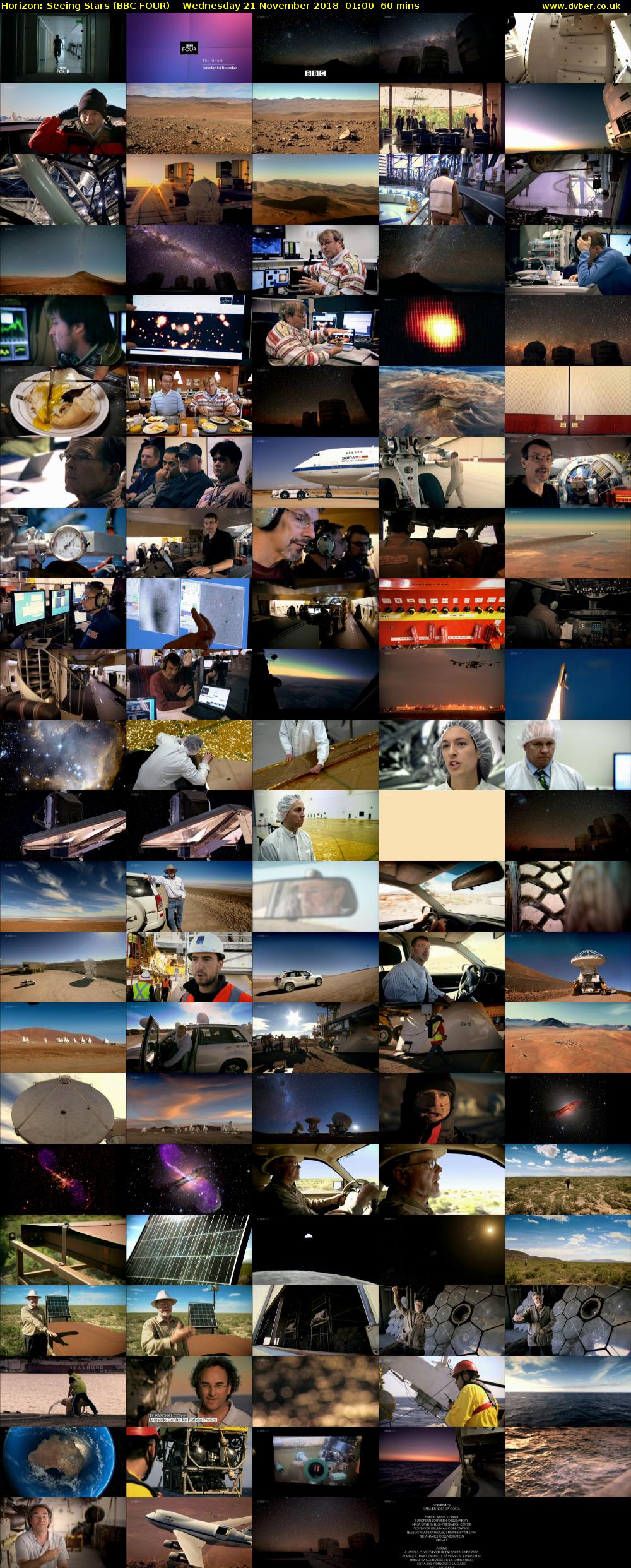 Horizon: Seeing Stars (BBC FOUR) Wednesday 21 November 2018 01:00 - 02:00