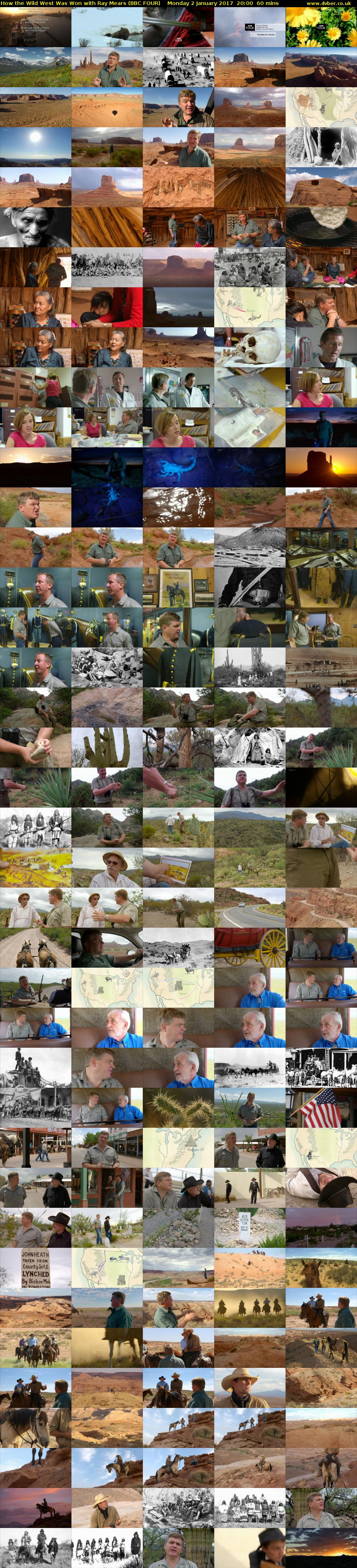 How the Wild West Was Won with Ray Mears (BBC FOUR) Monday 2 January 2017 20:00 - 21:00