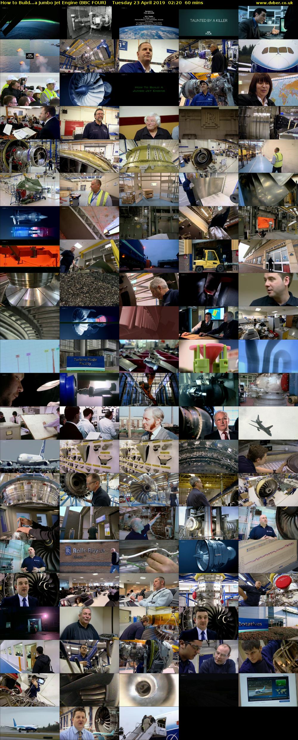 How to Build...a Jumbo Jet Engine (BBC FOUR) Tuesday 23 April 2019 02:20 - 03:20
