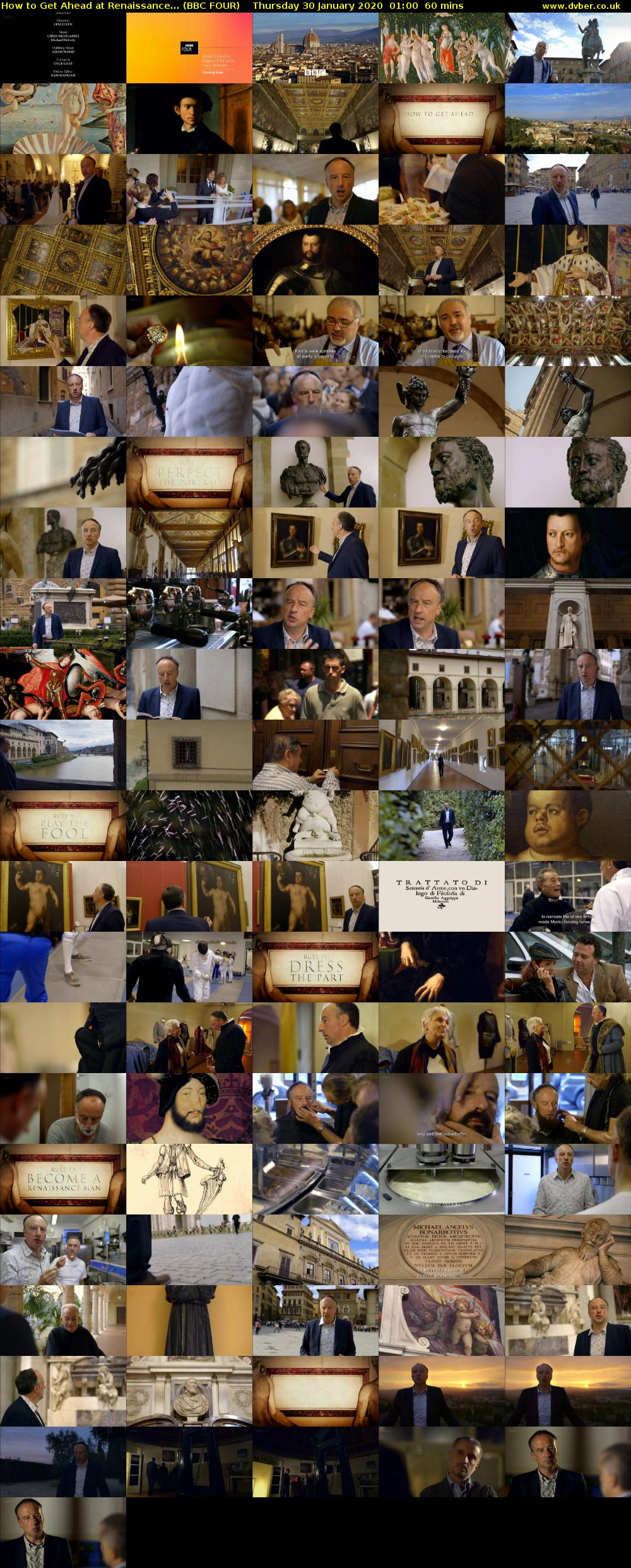 How to Get Ahead at Renaissance... (BBC FOUR) Thursday 30 January 2020 01:00 - 02:00