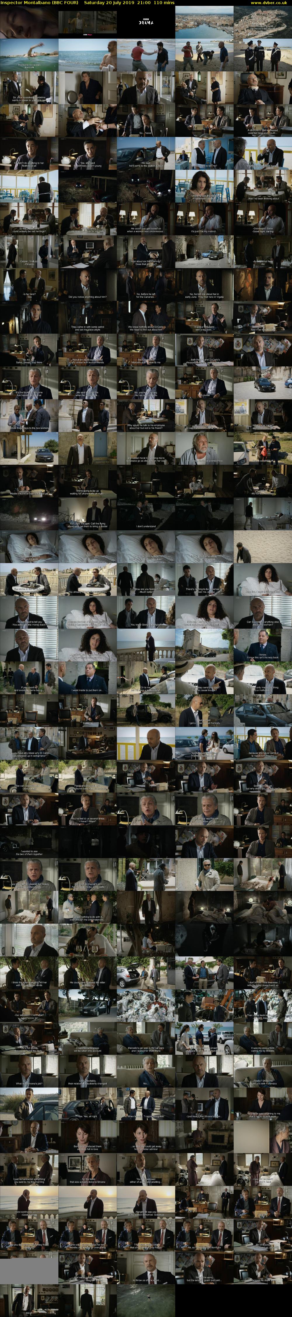 Inspector Montalbano (BBC FOUR) Saturday 20 July 2019 21:00 - 22:50