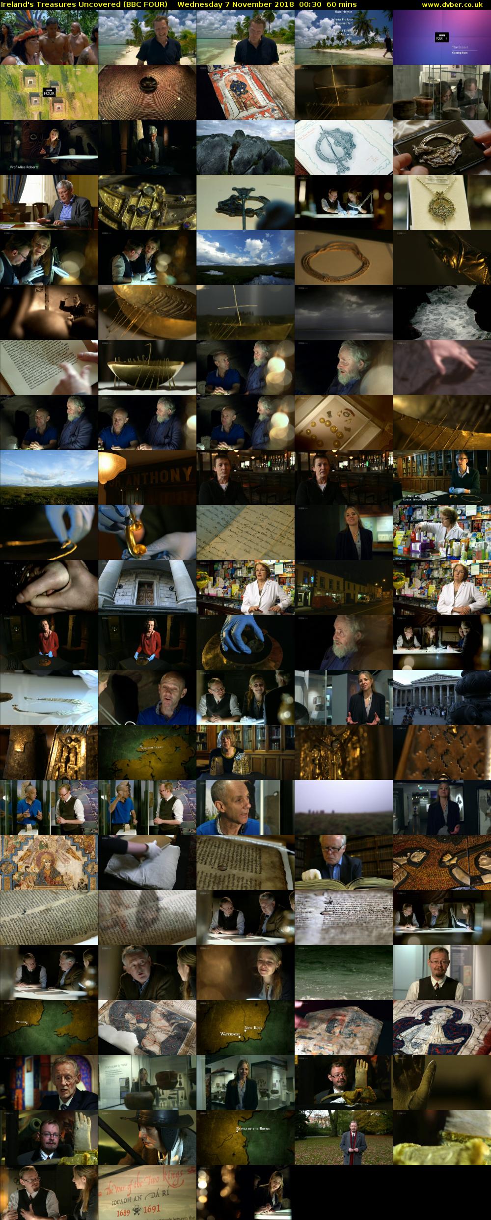 Ireland's Treasures Uncovered (BBC FOUR) Wednesday 7 November 2018 00:30 - 01:30