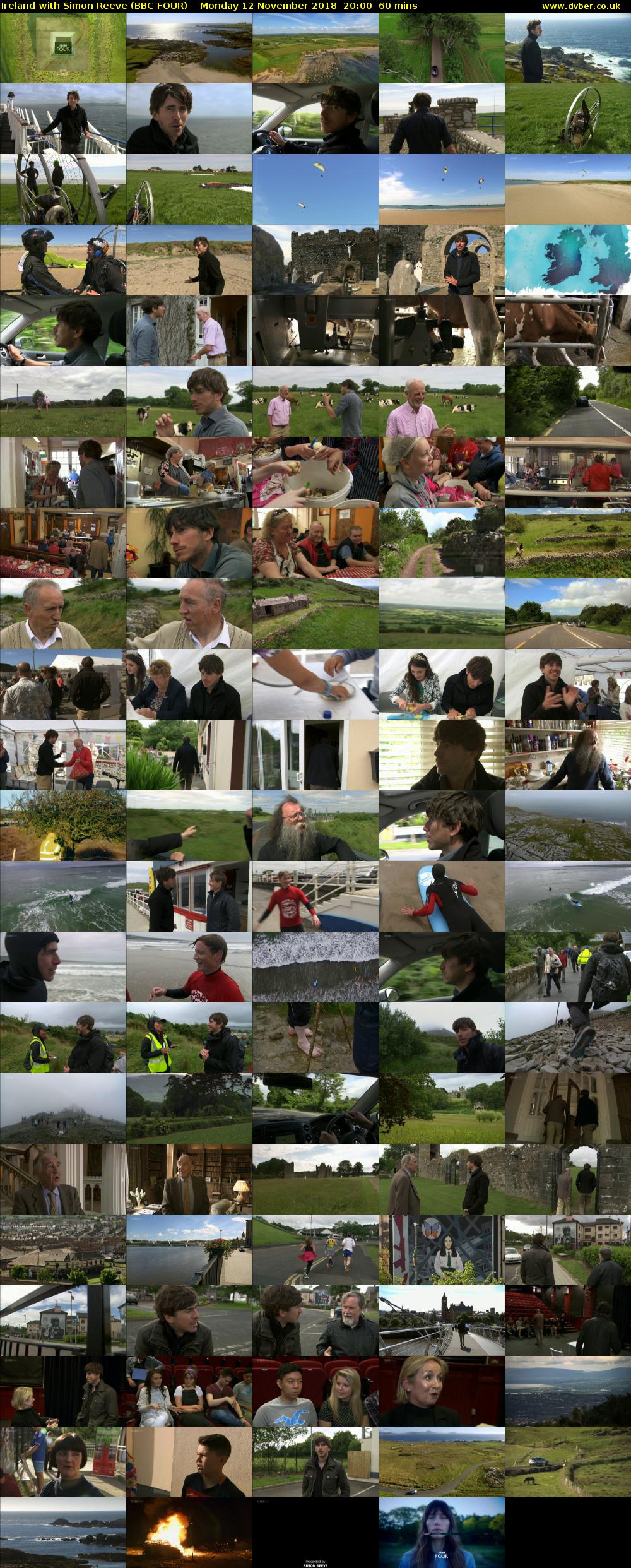 Ireland with Simon Reeve (BBC FOUR) Monday 12 November 2018 20:00 - 21:00