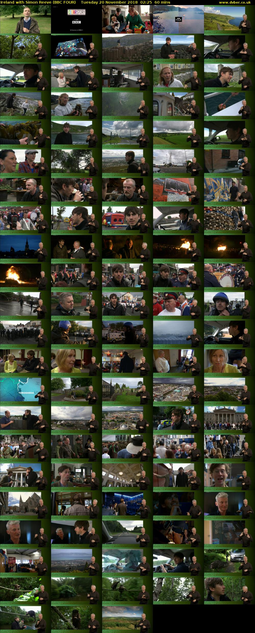 Ireland with Simon Reeve (BBC FOUR) Tuesday 20 November 2018 02:25 - 03:25