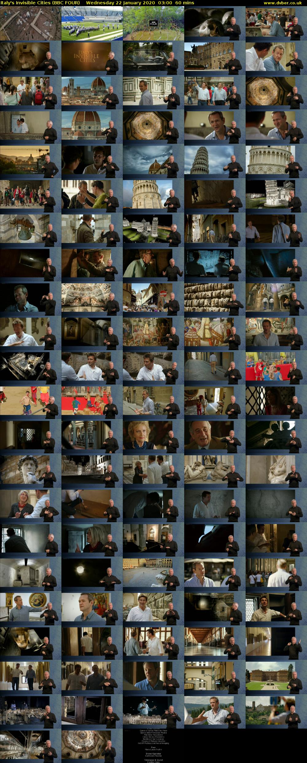 Italy's Invisible Cities (BBC FOUR) Wednesday 22 January 2020 03:00 - 04:00