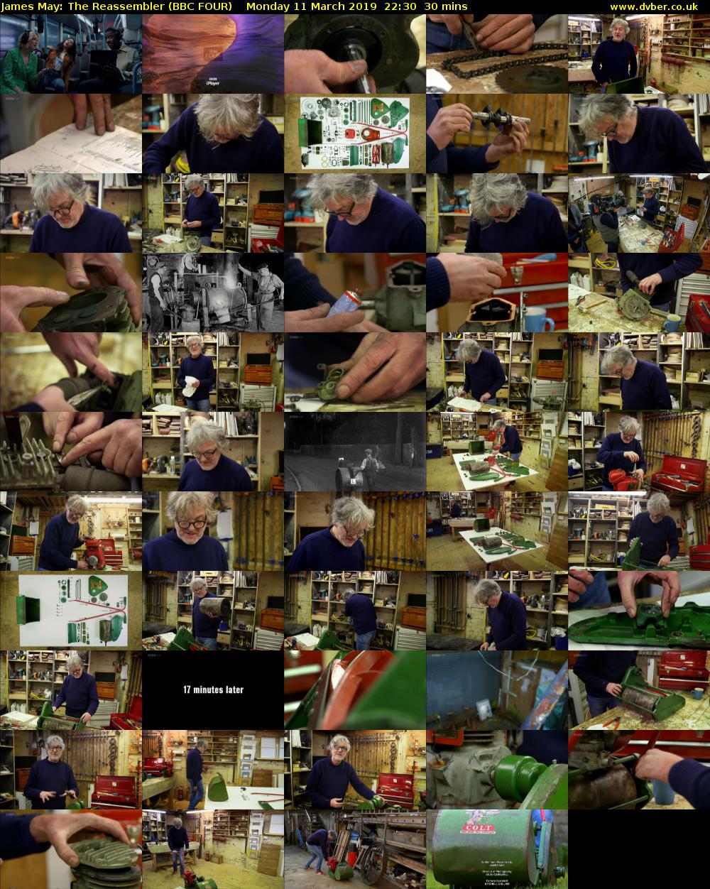 James May: The Reassembler (BBC FOUR) Monday 11 March 2019 22:30 - 23:00