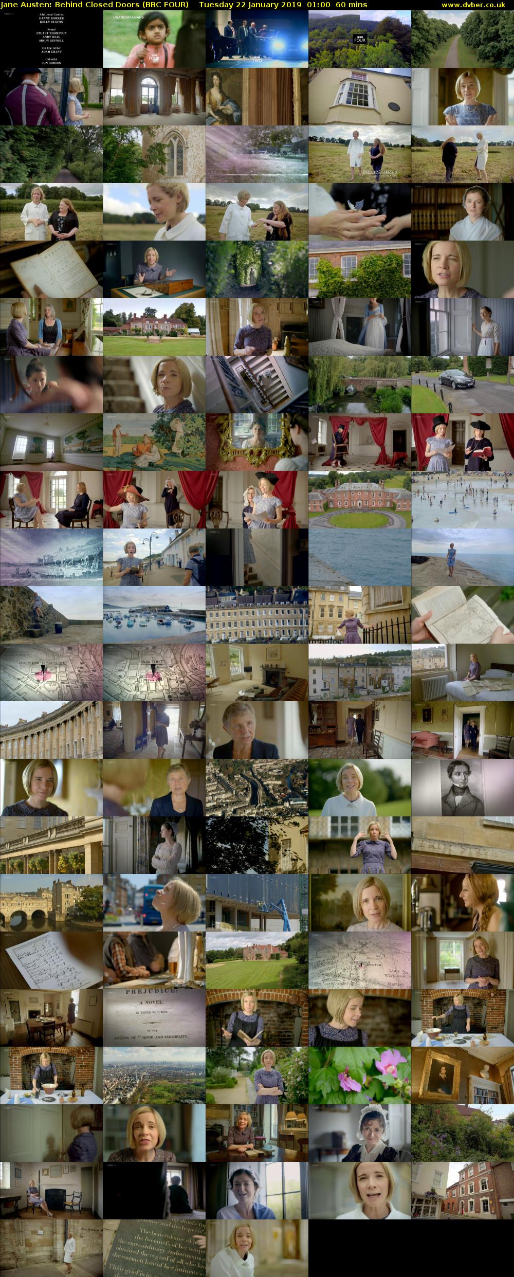 Jane Austen: Behind Closed Doors (BBC FOUR) Tuesday 22 January 2019 01:00 - 02:00