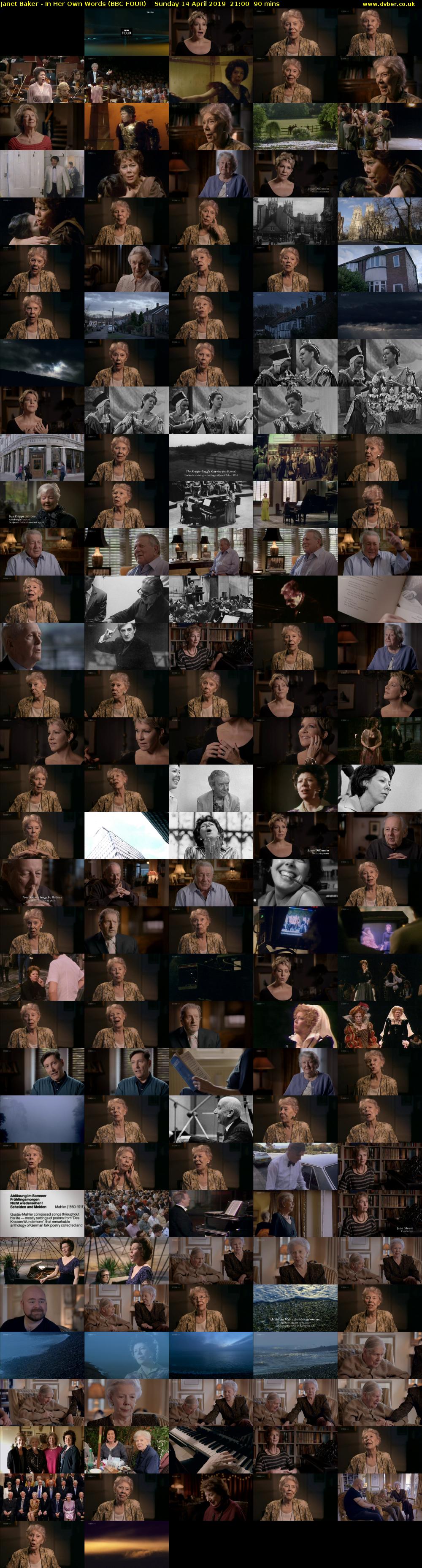 Janet Baker - In Her Own Words (BBC FOUR) Sunday 14 April 2019 21:00 - 22:30