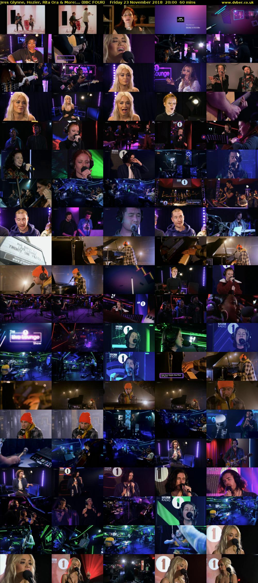 Jess Glynne, Hozier, Rita Ora & More:... (BBC FOUR) Friday 23 November 2018 20:00 - 21:00