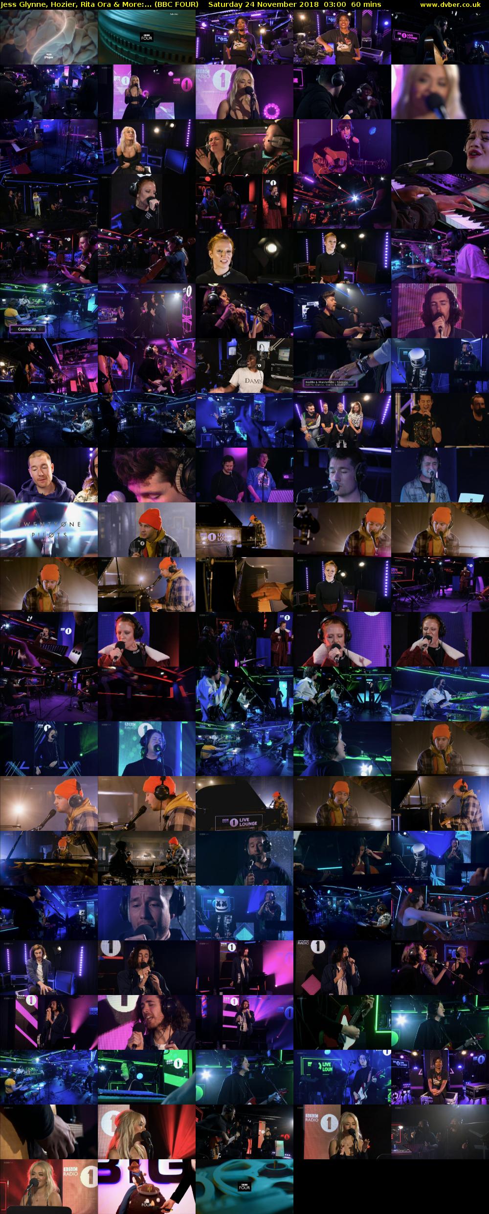 Jess Glynne, Hozier, Rita Ora & More:... (BBC FOUR) Saturday 24 November 2018 03:00 - 04:00