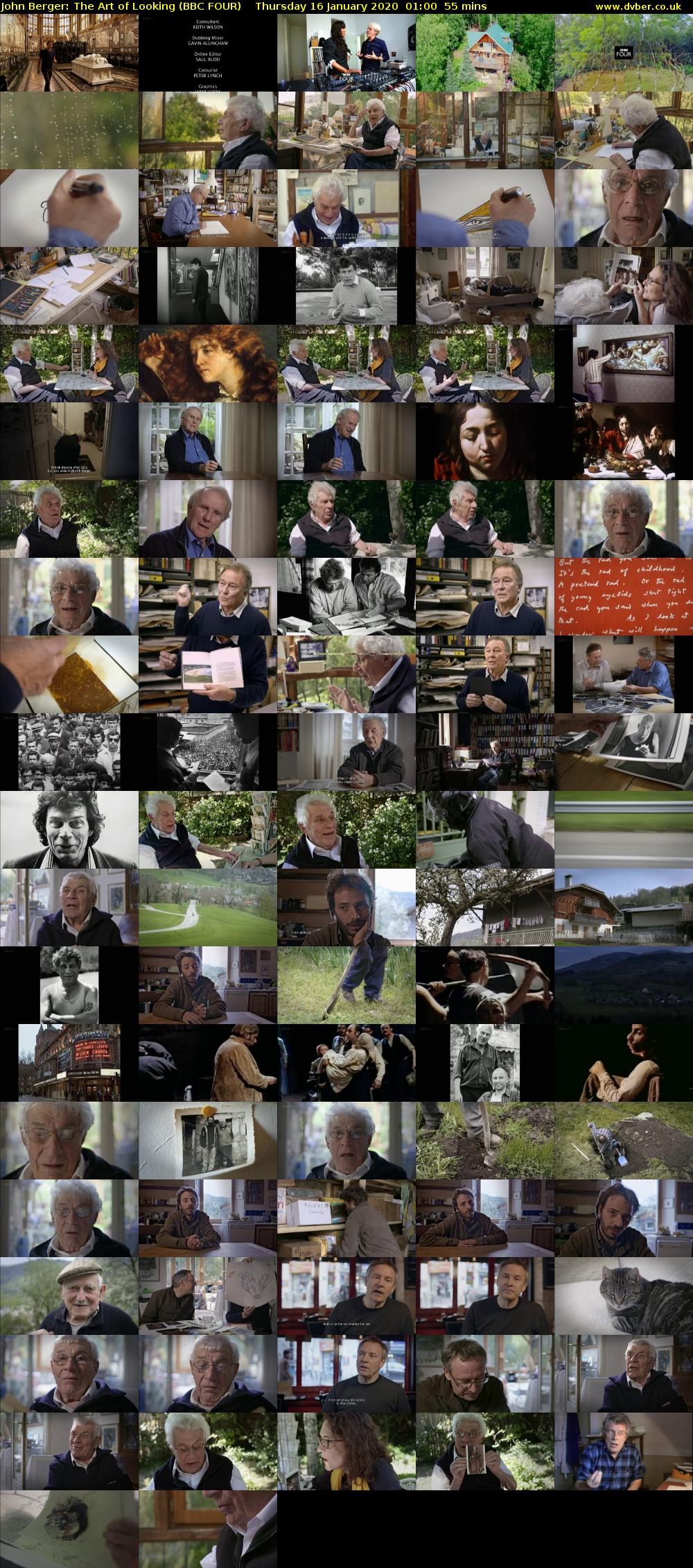 John Berger: The Art of Looking (BBC FOUR) Thursday 16 January 2020 01:00 - 01:55