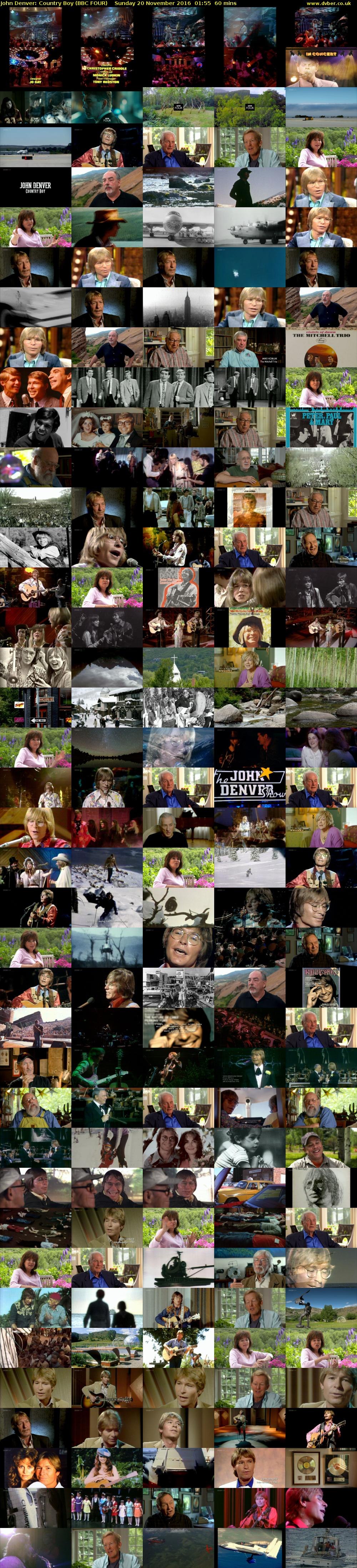 John Denver: Country Boy (BBC FOUR) Sunday 20 November 2016 01:55 - 02:55