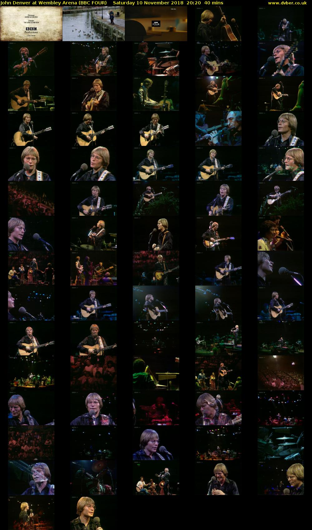 John Denver at Wembley Arena (BBC FOUR) Saturday 10 November 2018 20:20 - 21:00