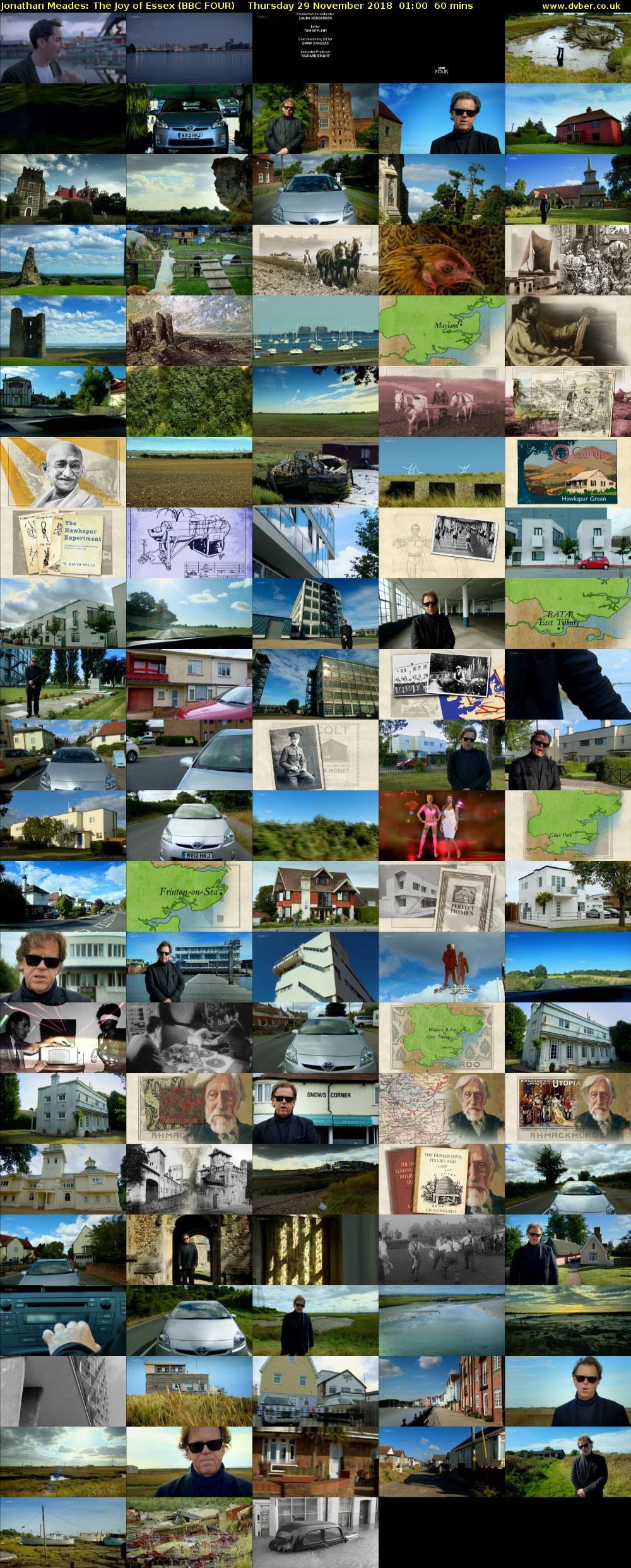 Jonathan Meades: The Joy of Essex (BBC FOUR) Thursday 29 November 2018 01:00 - 02:00