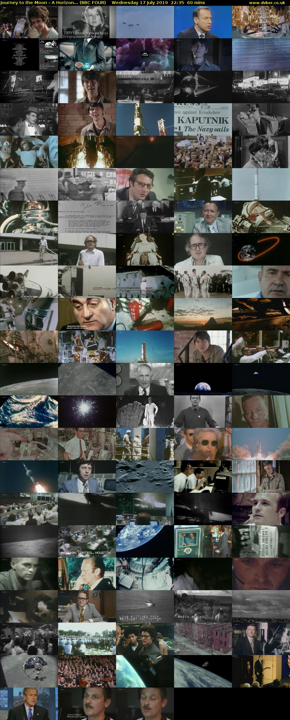 Journey to the Moon - A Horizon... (BBC FOUR) Wednesday 17 July 2019 22:35 - 23:35