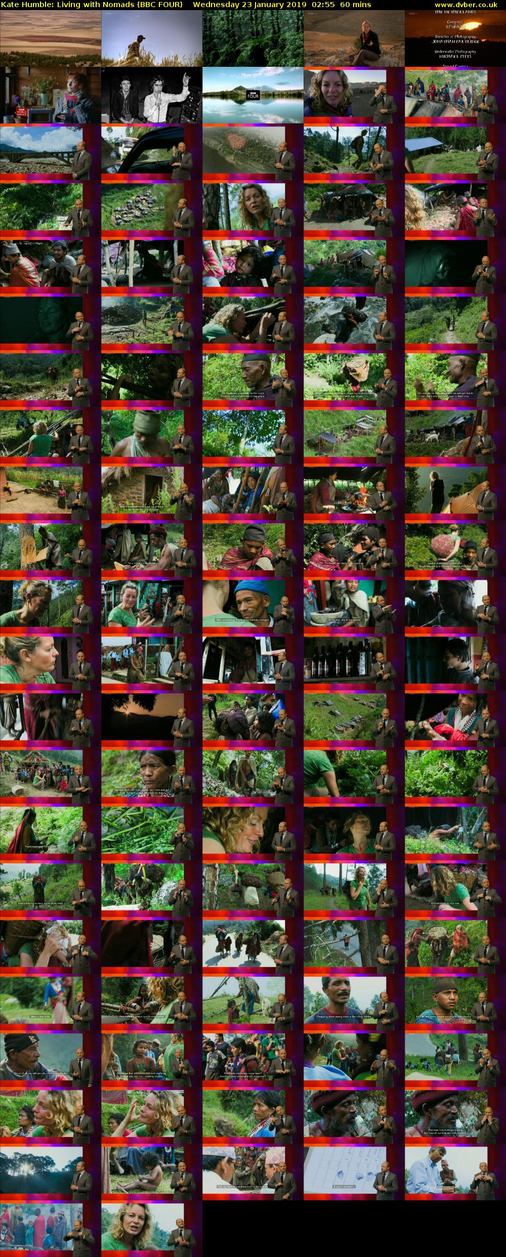 Kate Humble: Living with Nomads (BBC FOUR) Wednesday 23 January 2019 02:55 - 03:55