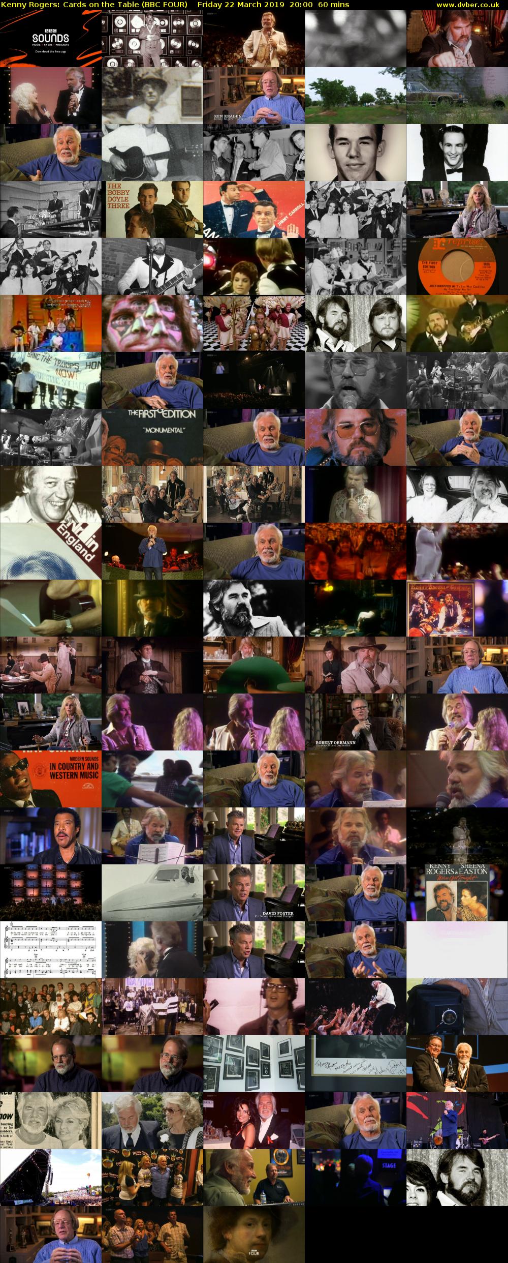 Kenny Rogers: Cards on the Table (BBC FOUR) Friday 22 March 2019 20:00 - 21:00