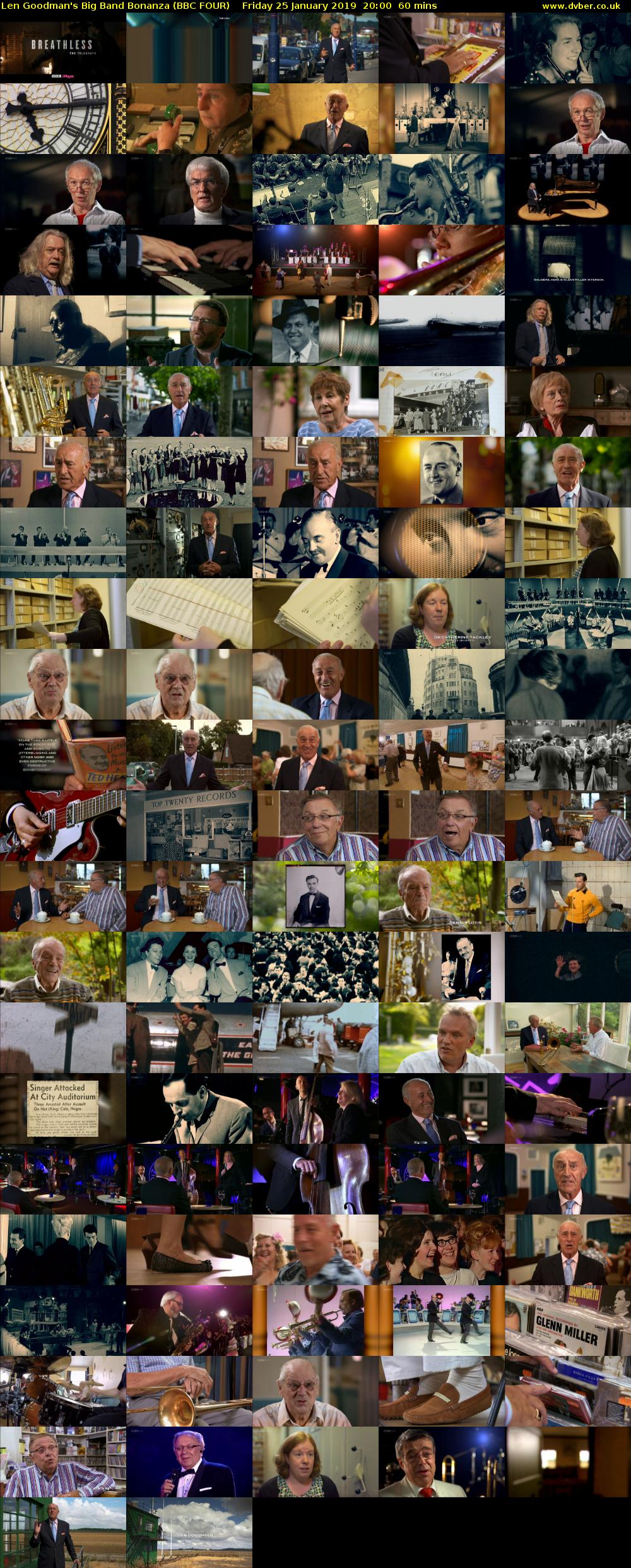 Len Goodman's Big Band Bonanza (BBC FOUR) Friday 25 January 2019 20:00 - 21:00