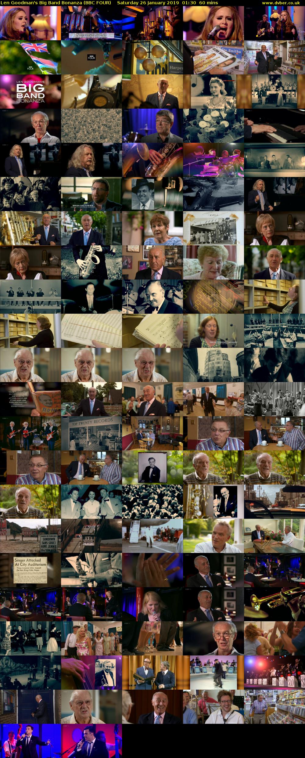 Len Goodman's Big Band Bonanza (BBC FOUR) Saturday 26 January 2019 01:30 - 02:30