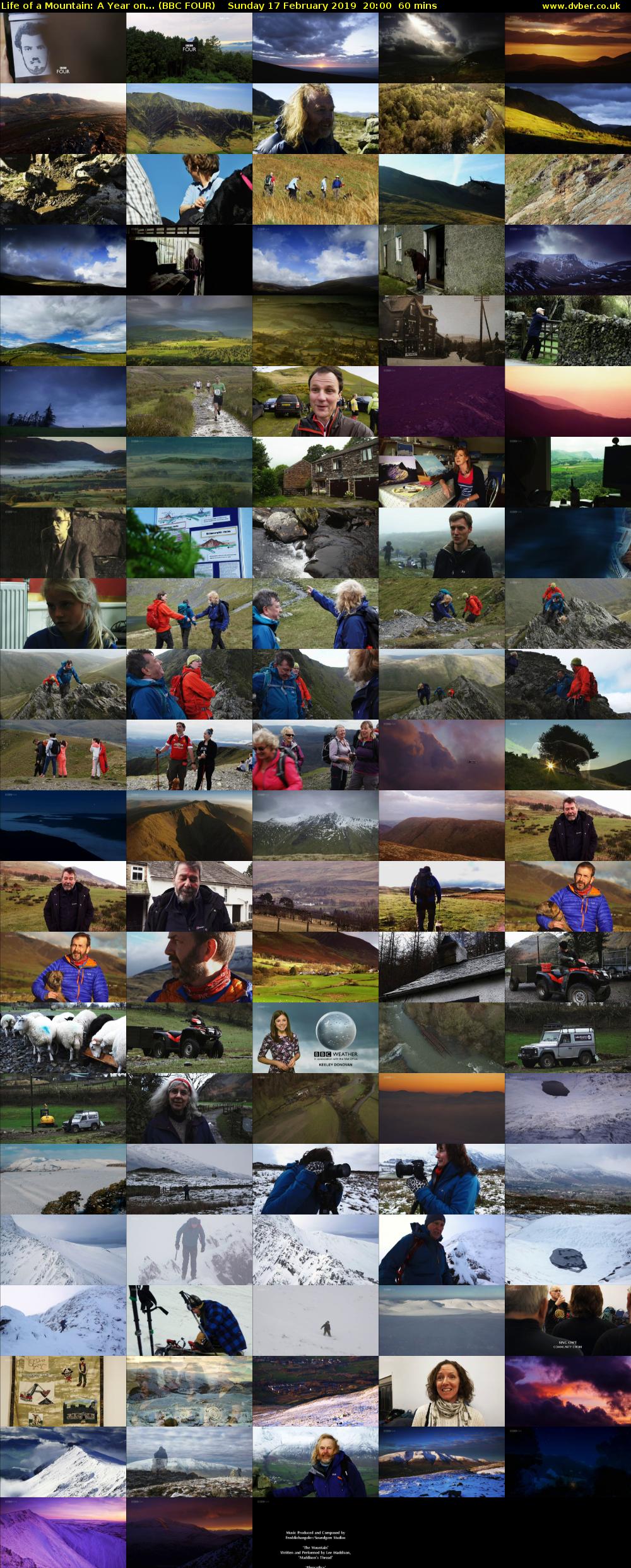 Life of a Mountain: A Year on... (BBC FOUR) Sunday 17 February 2019 20:00 - 21:00