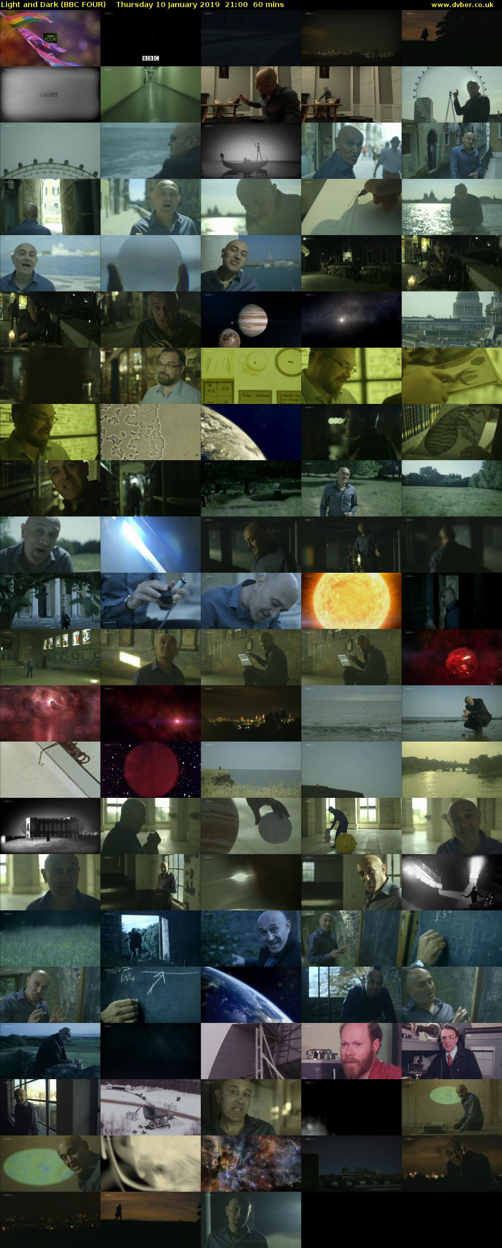 Light and Dark (BBC FOUR) Thursday 10 January 2019 21:00 - 22:00