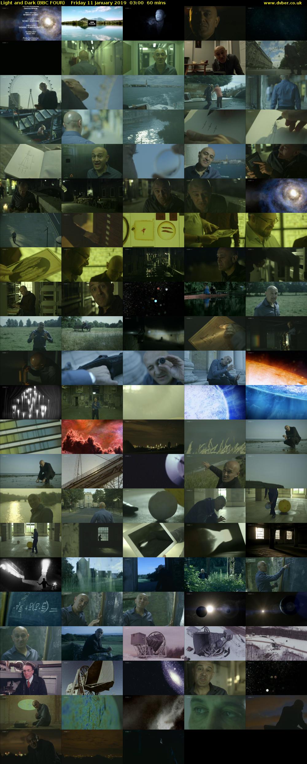 Light and Dark (BBC FOUR) Friday 11 January 2019 03:00 - 04:00