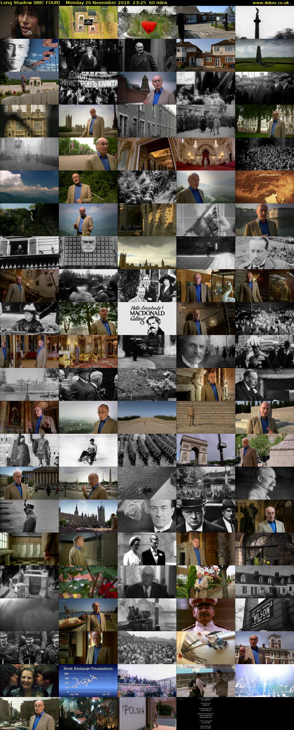 Long Shadow (BBC FOUR) Monday 26 November 2018 23:25 - 00:25