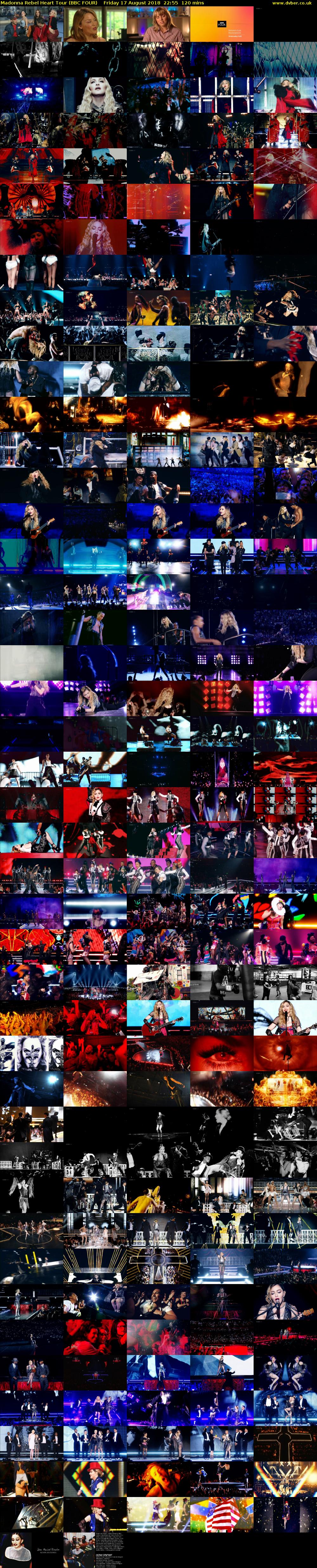 Madonna Rebel Heart Tour (BBC FOUR) Friday 17 August 2018 22:55 - 00:55