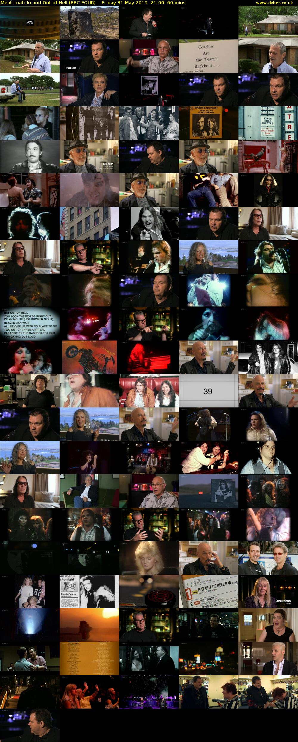 Meat Loaf: In and Out of Hell (BBC FOUR) Friday 31 May 2019 21:00 - 22:00